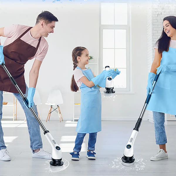 Household Cordless Spin Scrubber Kitchen Gadgets Hair Brushes Bathroom Broom Toilet Mops Electric Multipurpose Cleaning Brush